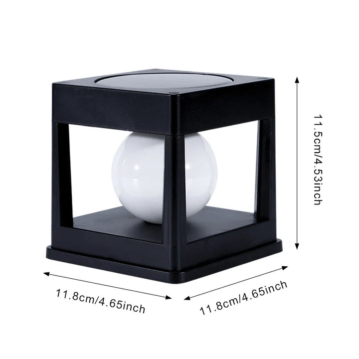 BowLift | Solar Garden Lantern LUMOVIA DuoLight | 2 Light Colors | IP65 Waterproof | For Ground, Terrace & Stake Mounting | 11.8 x 11.8 x 11.5 cm