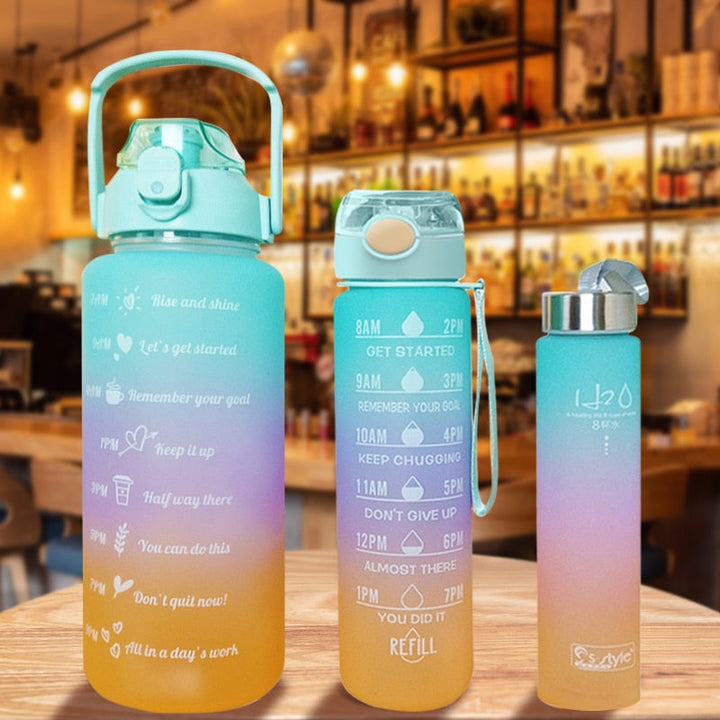All Day Hydrate Time Marker Water Bottle | Bowlift