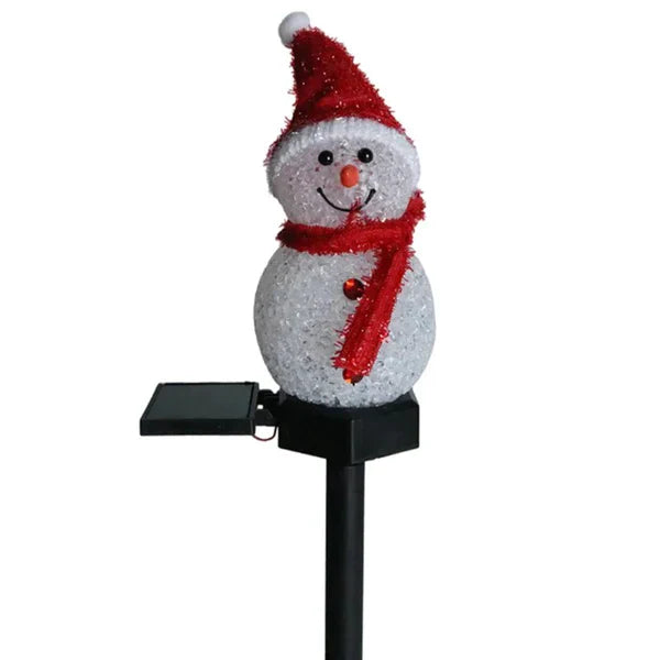 Solar-Powered Snowman Lamp - SolarSnow | Bowlift