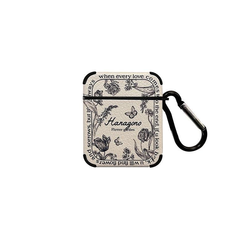 BowLift | Artistic Flower Leather Airpods Case