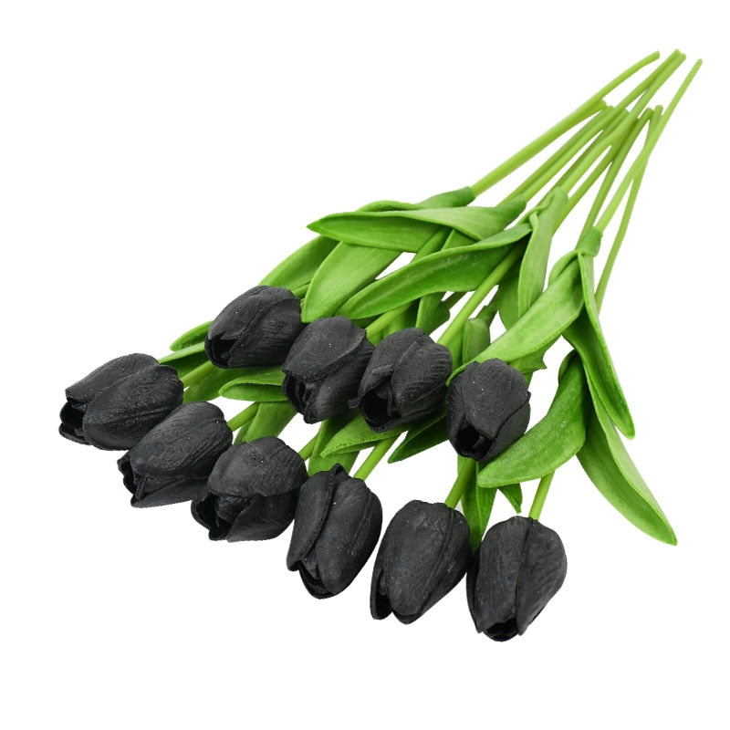 BowLift | Artificial Flower Bouquet with Tulips, Decoration (10 Pieces)