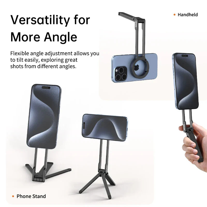 BowLift | Double-Sided Magnetic Tripod Phone Holder