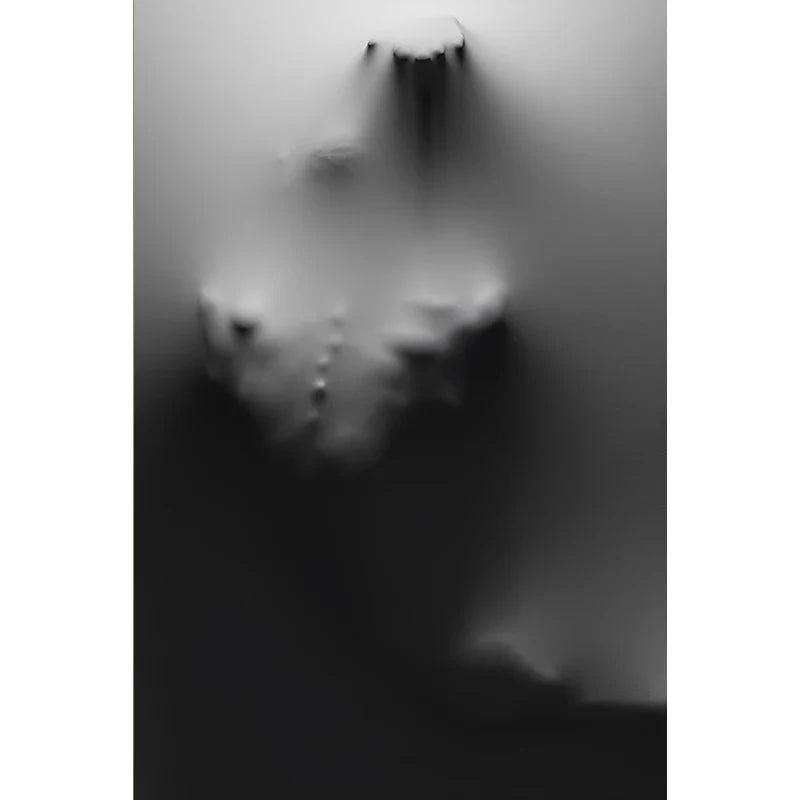Modern Art Abstract Ghostly Figures In The Wall Canvas Prints Black White Wall Art Posters Pictures For Living Room Bedroom Art Decor | Bowlift
