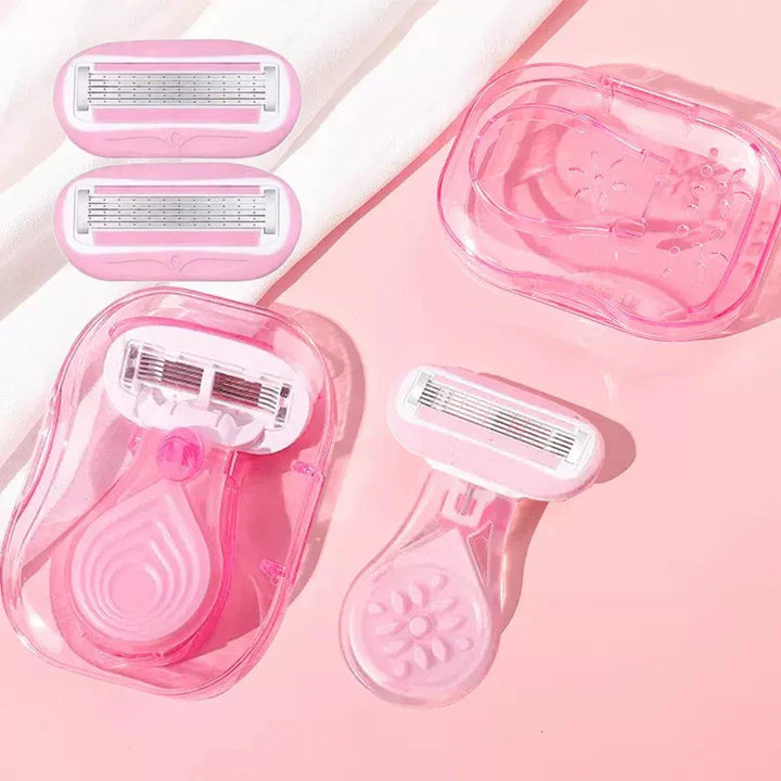 BowLift | Compact Pink Lady Protective Razor Set