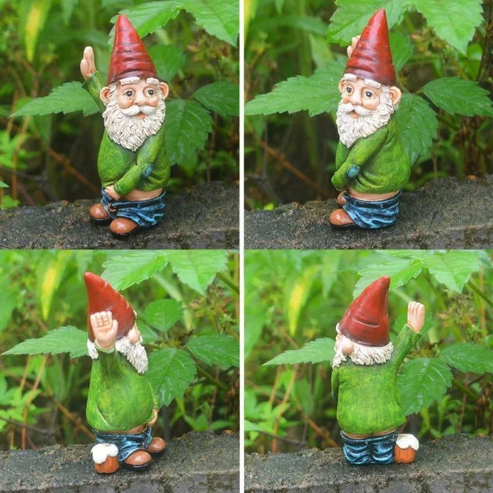 BowLift | Creative Gnome Figurine Made of Resin with White Beard