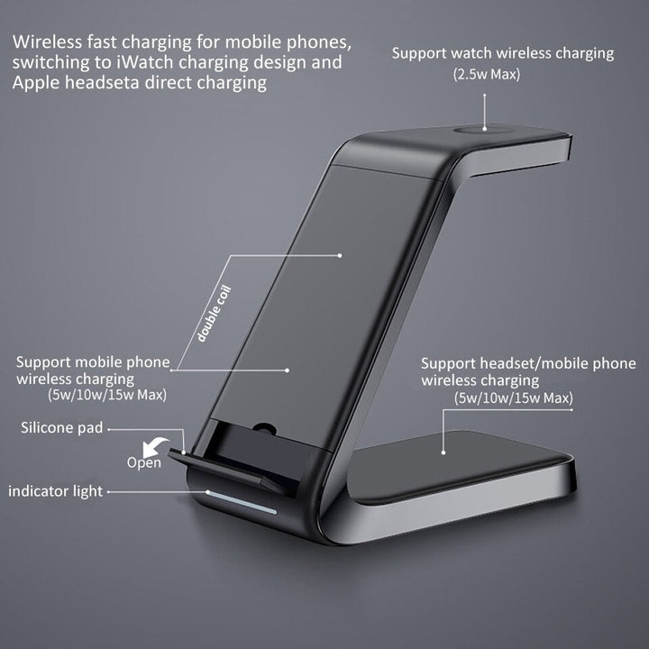 BowLift | 3in1 Magnetic Wireless Charger Stand