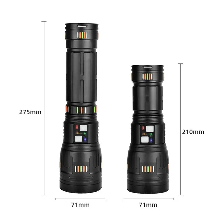 Long-Range Extreme Power Tactical Adventure Flashlight | Bowlift