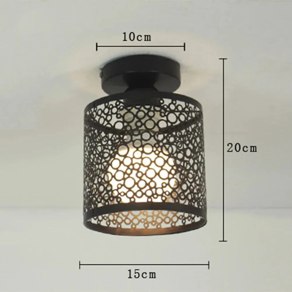 Industrial Loft Lamp with Open Frame in Vintage Style Bowlift