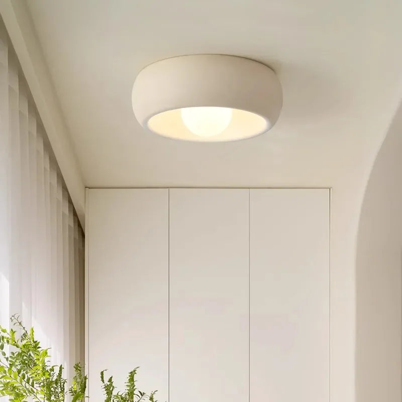 BowLift | Japanese Wabi-Sabi Round Ceiling Lamp LED