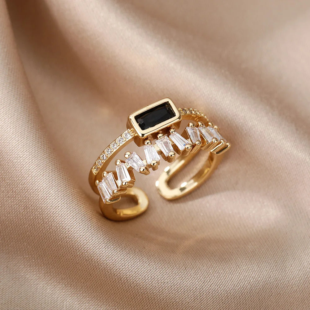 BowLift | Double Layered Staggering Baguette Diamond Ring