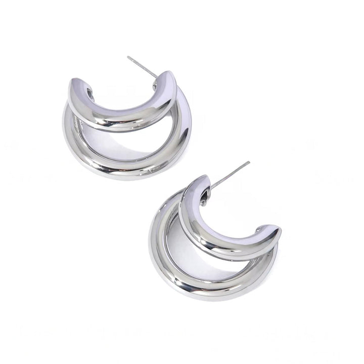 BowLift | 18k Crescent Outline C Shaped Earrings