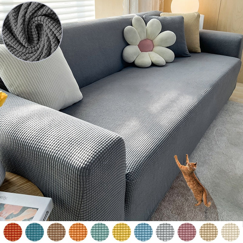 BowLift | Textured Stretch Sofa Cover | Non-Slip, Machine Washable & Protective for 1-Seater, 2-Seater, and 3-Seater Sofas
