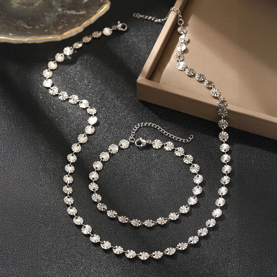 BowLift | Circle Spiral Bracelet and Necklace Set