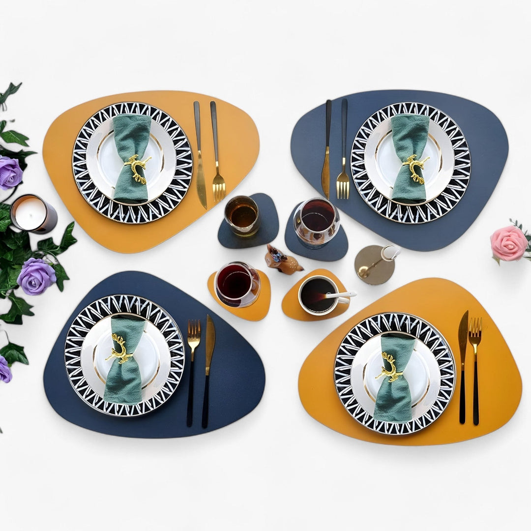 BowLift | Table Mats Reversible Faux Leather Dining Set