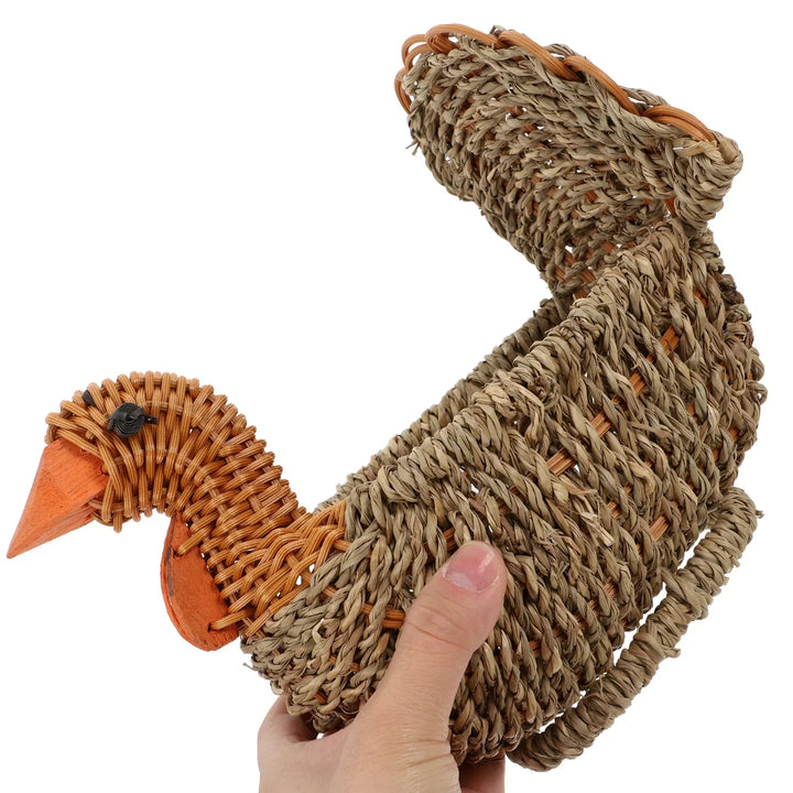 BowLift | Handcrafted Natural Woven Turkey Shape Basket