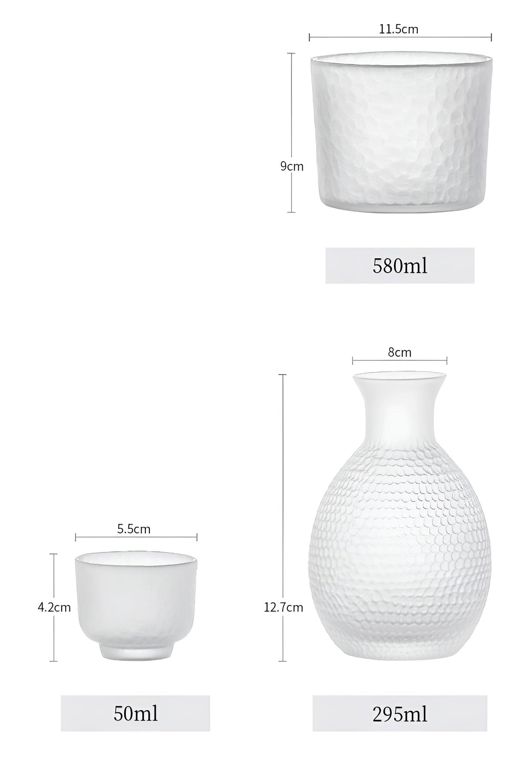 Japanese Glass Set – Elegant Sake & Whisky Set | Perfect for Bar & Home | Bowlift