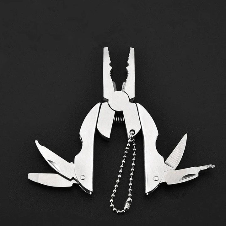 BowLift | Mini-Multitool TrekMate | Folding Pliers with Knife | Keychain Format | Outdoor & Camping