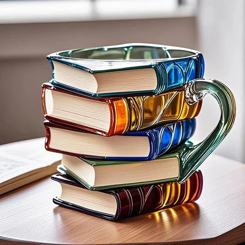 BowLift | Stacked Books Shape Coffee Mug