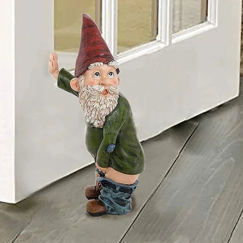 BowLift | Creative Gnome Figurine Made of Resin with White Beard