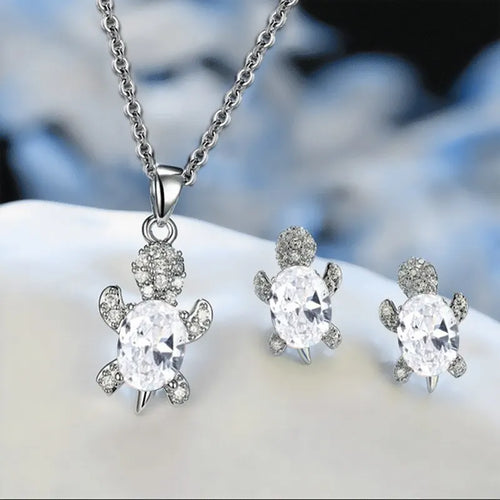 BowLift | Ocean Turtle Lucky Necklace Earring Set