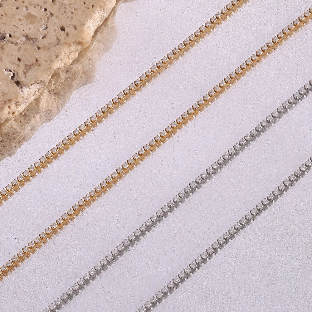 BowLift | 2mm Dainty Tennis Chain Bracelet and Necklace