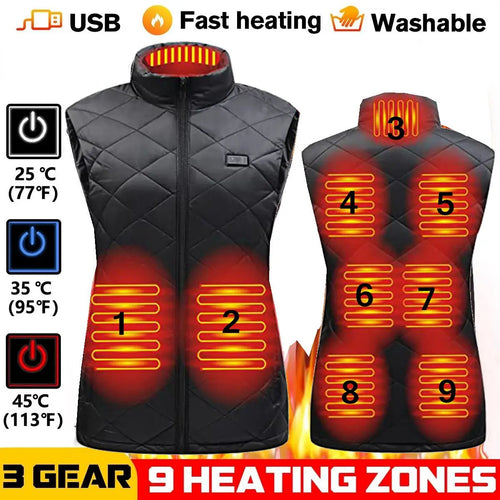 BowLift | ThermaBelle Women's Heating Vest | USB Heated Vest with Infrared Technology | Temperature Regulating & Lightweight | Ideal for Autumn & Winter