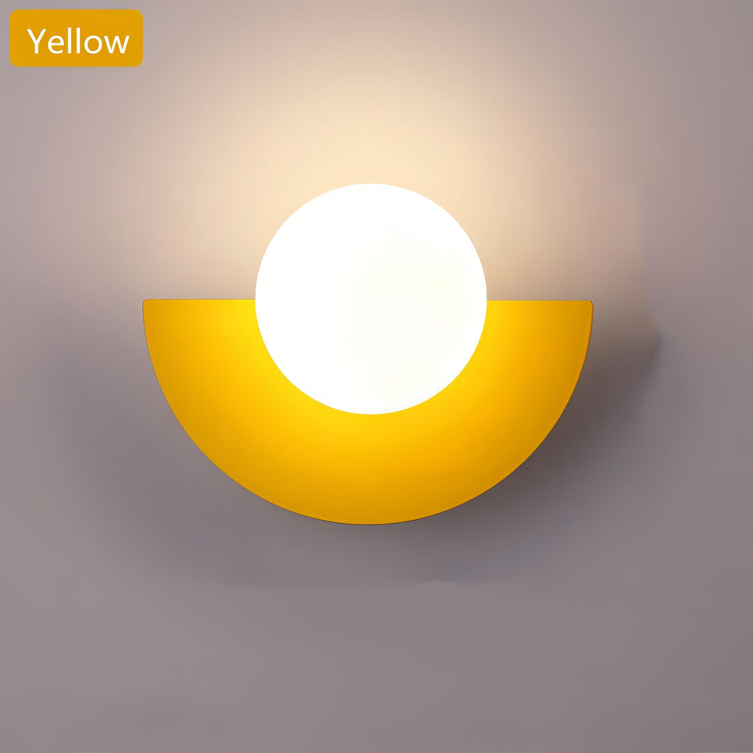BowLift | Nordic Semicircle Wall Lamp - Modern LED Fixture for Living Room, Bedroom & Hallway Lighting