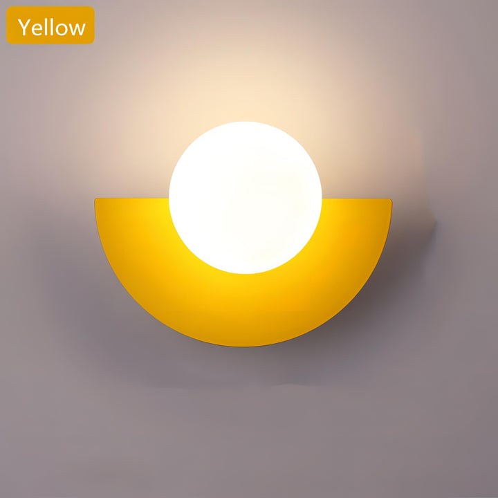 BowLift | Nordic Semicircle Wall Lamp - Modern LED Fixture for Living Room, Bedroom & Hallway Lighting