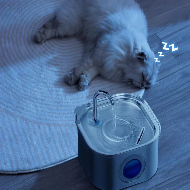 BowLift | Felindra Cat Drinking Fountain Made of Stainless Steel | Flowing Water for Better Hydration | Quiet & Hygienic | 2.5 L Capacity