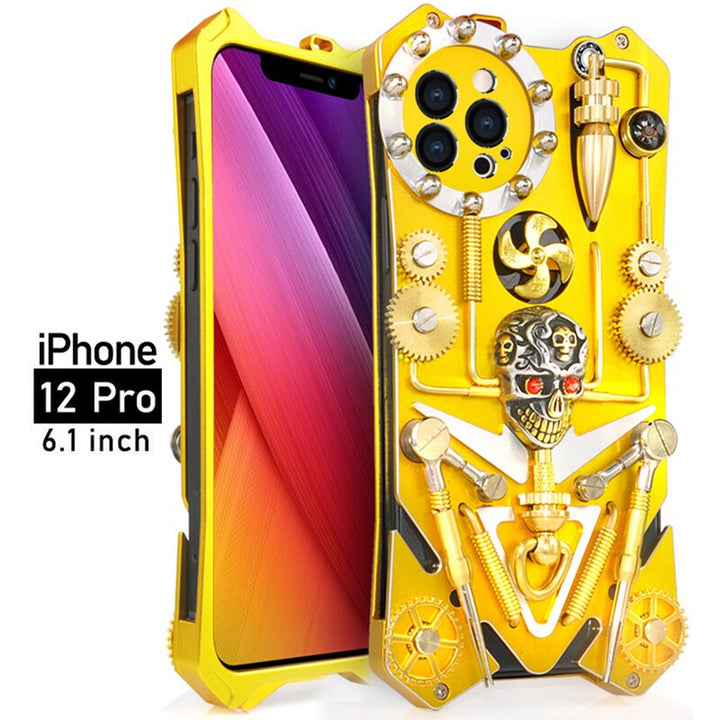 BowLift | Mechanic Skull Cyberpunk Style iPhone Case