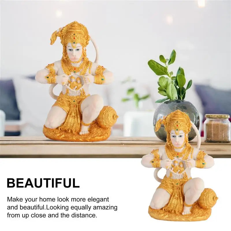 BowLift | 1 Piece Hanuman Buddha Monkey God Figurine Southeast Asian Style Home Sculpture Lord Hanuman Statue Buddha Figur Ornament