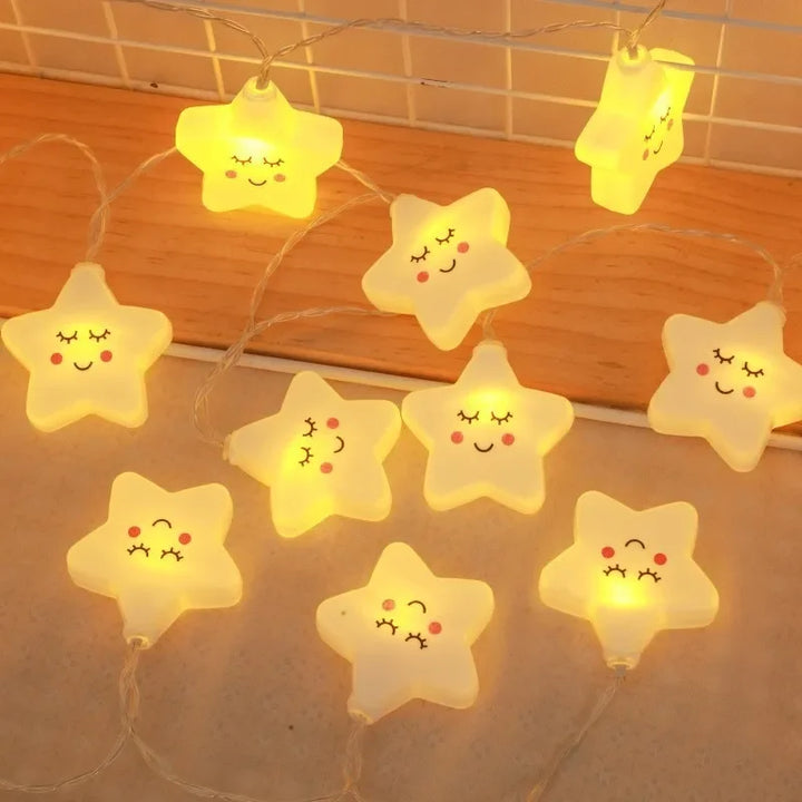 BowLift | StellaLume LED Star String Lights | USB & Battery Operated | Warm White | For Living Room, Garden, Wedding & Christmas