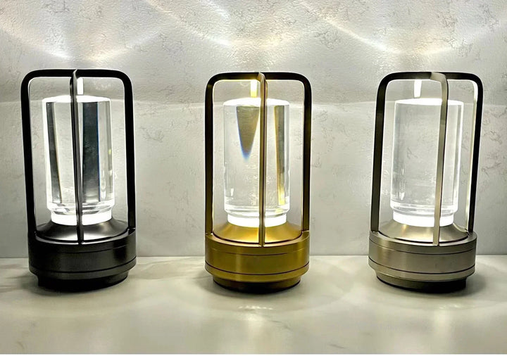 BowLift | Rechargeable Wireless LuxuryGlow Table Lamp - Elegant Wireless Lamp for Any Mood