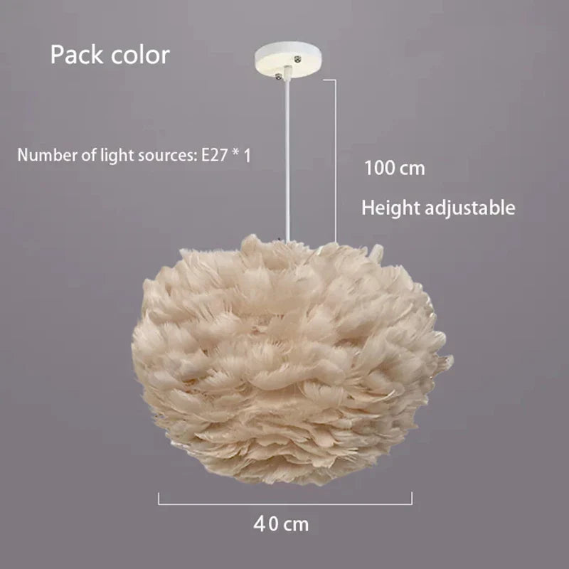 BowLift | Cloud Like Realistic Feather Chandelier