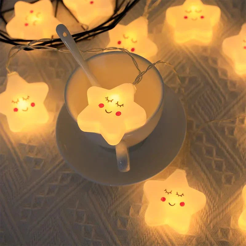 BowLift | StellaLume LED Star String Lights | USB & Battery Operated | Warm White | For Living Room, Garden, Wedding & Christmas