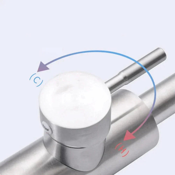 BowLift | Stainless Steel Kitchen Faucet with Pull-Out Spout