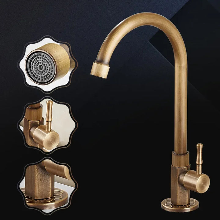 BowLift | Brass kitchen faucet