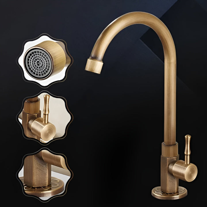 Brass kitchen faucet – DuraBowlifte and Stylish | Perfect for sink and countertop | Bowlift