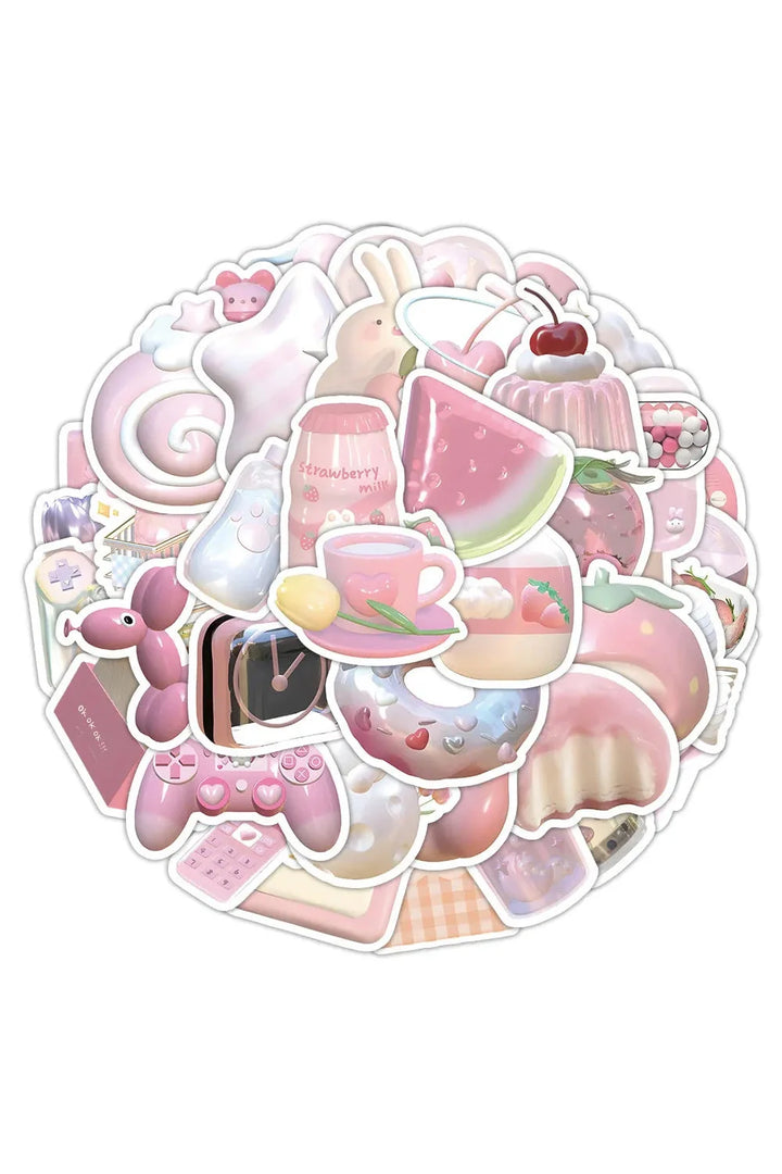 Pink Dream 3D Sticker | Bowlift