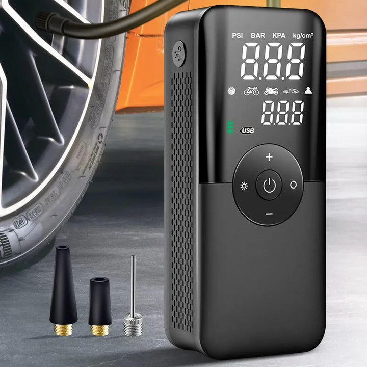 BowLift | Portable tire pump with digital display Quick and accurate tire inflation