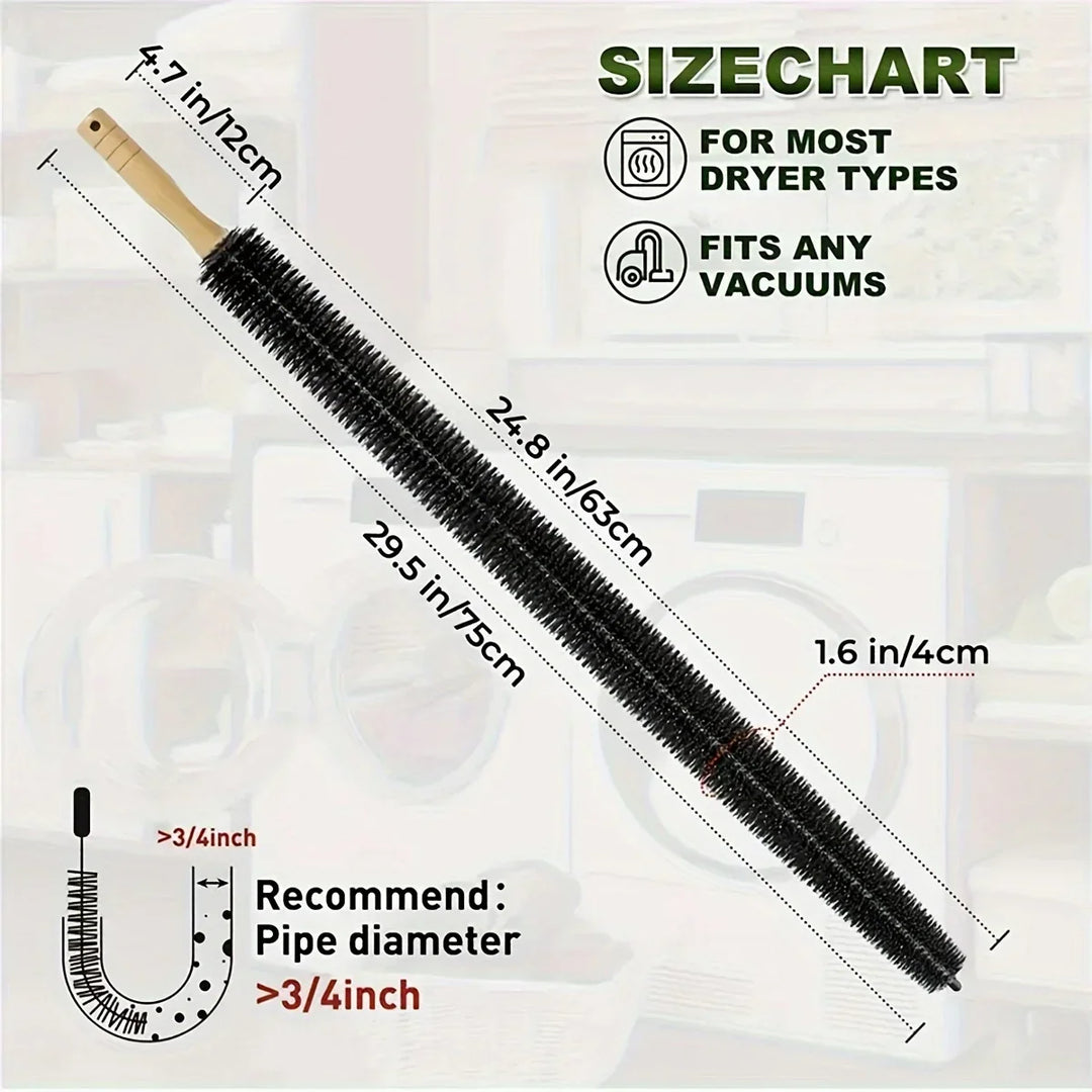 BowLift | Dustello Cleaning Brush with Wooden Handle | Flexible & Extra Long | For Radiators, Pipes & Furniture Gaps | 70–75 cm