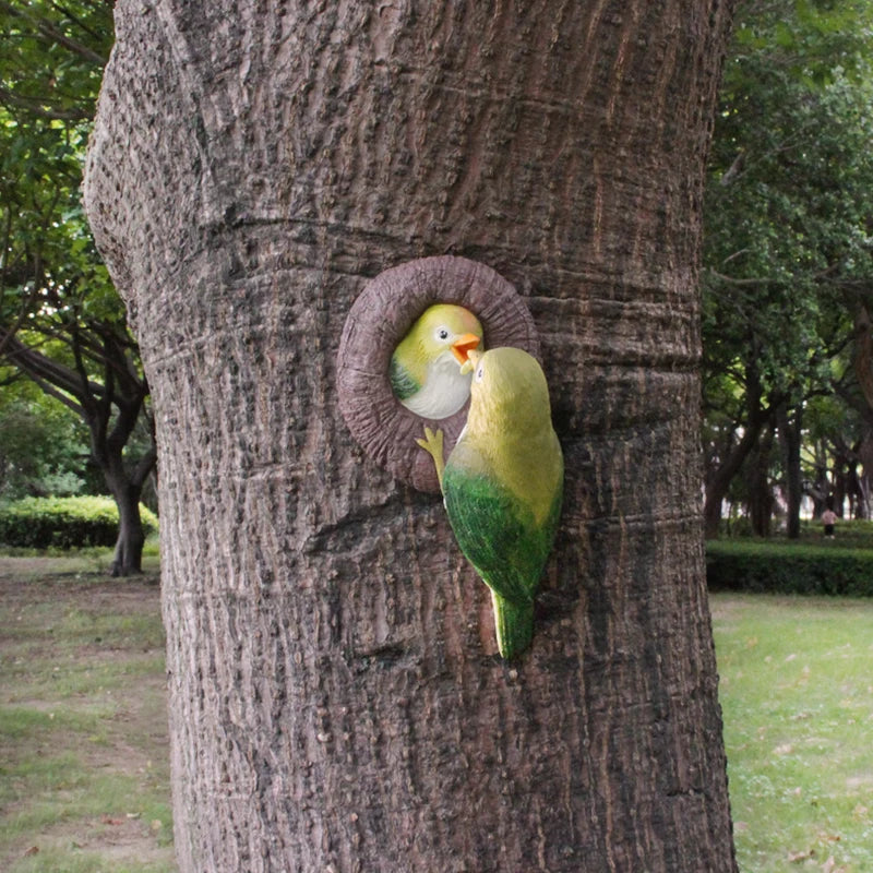 Lovebirds Tree Hug Wall Hanging Decor | Bowlift