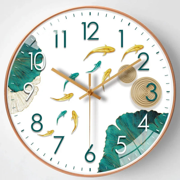 BowLift | Modern wall clock elegance in the bedroom