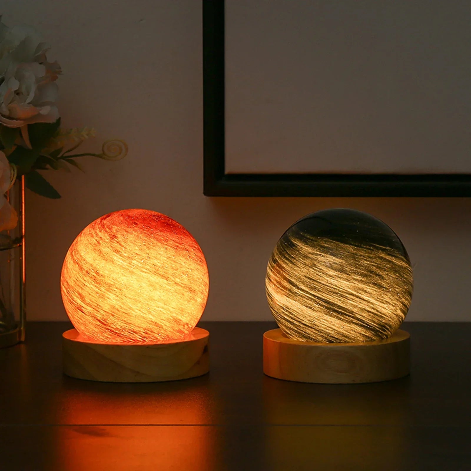 BowLift | 3D Crystal Planets Atmosphere Night Lamp