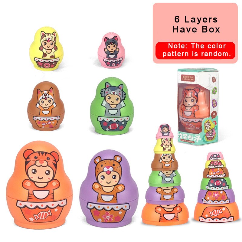 BowLift | Educational Colorful Kids Matryoshka Dolls