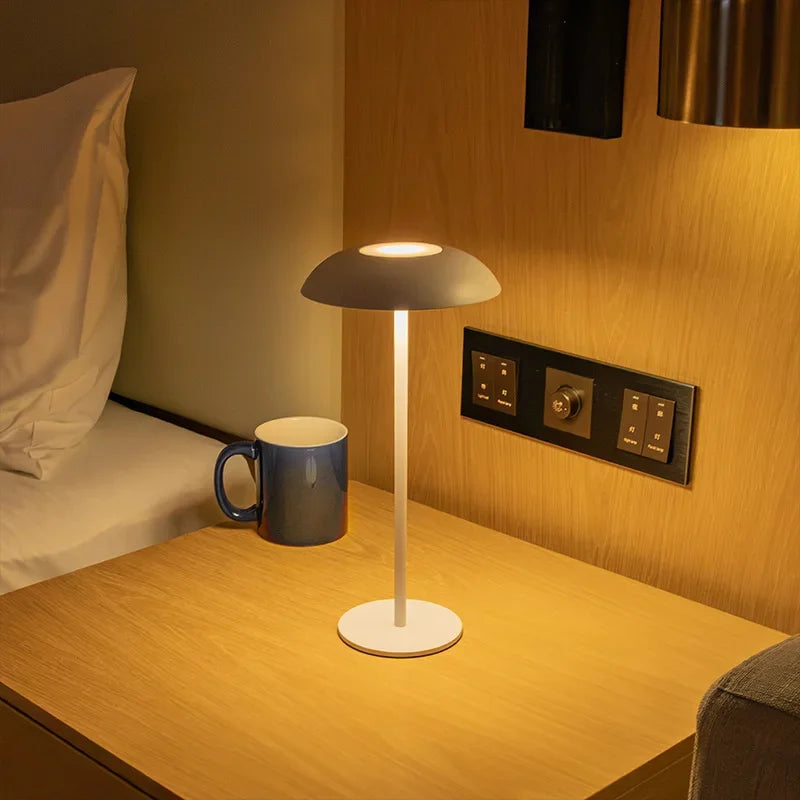 WarmTouch - Wireless Rechargeable Table Lamp with Touch Control Bowlift