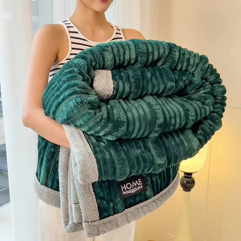 BowLift | Cuddly Blanket BunnySoft | Extra Thick & Warm | Coral Fleece | Double-Sided Soft