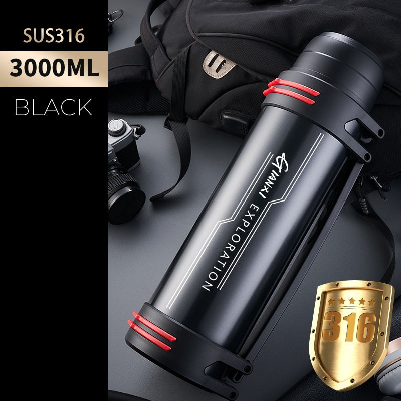 BowLift | Giant Drink Stainless Steel Thermos Bottle