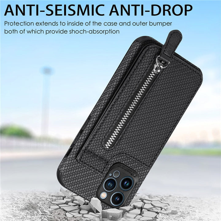 BowLift | Zip Zip Elegance Wallet iPhone Case