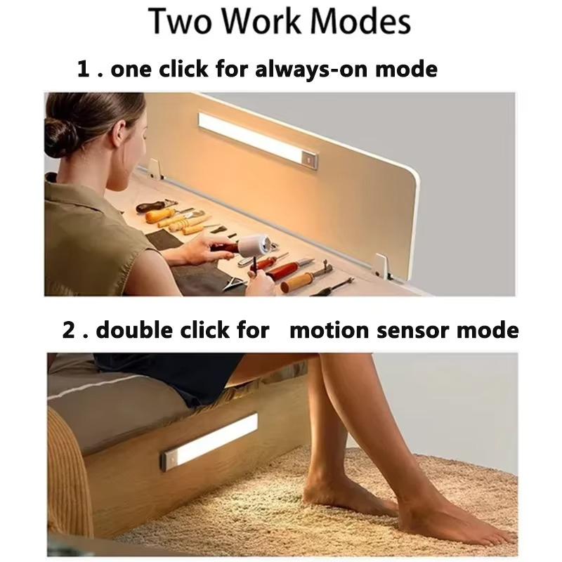 BowLift | Smart Sensor LED Night Light - Motion-Activated, Dimmable & Rechargeable